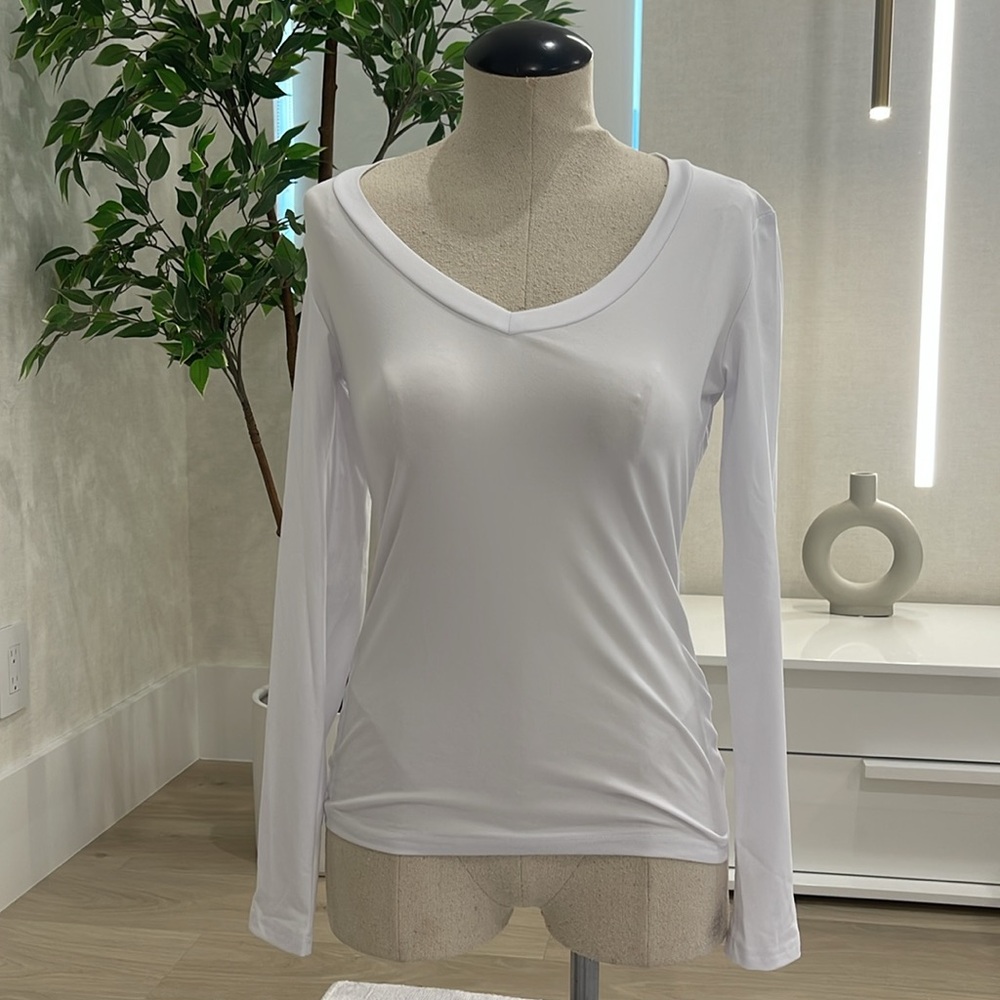 White Long Sleeve Top